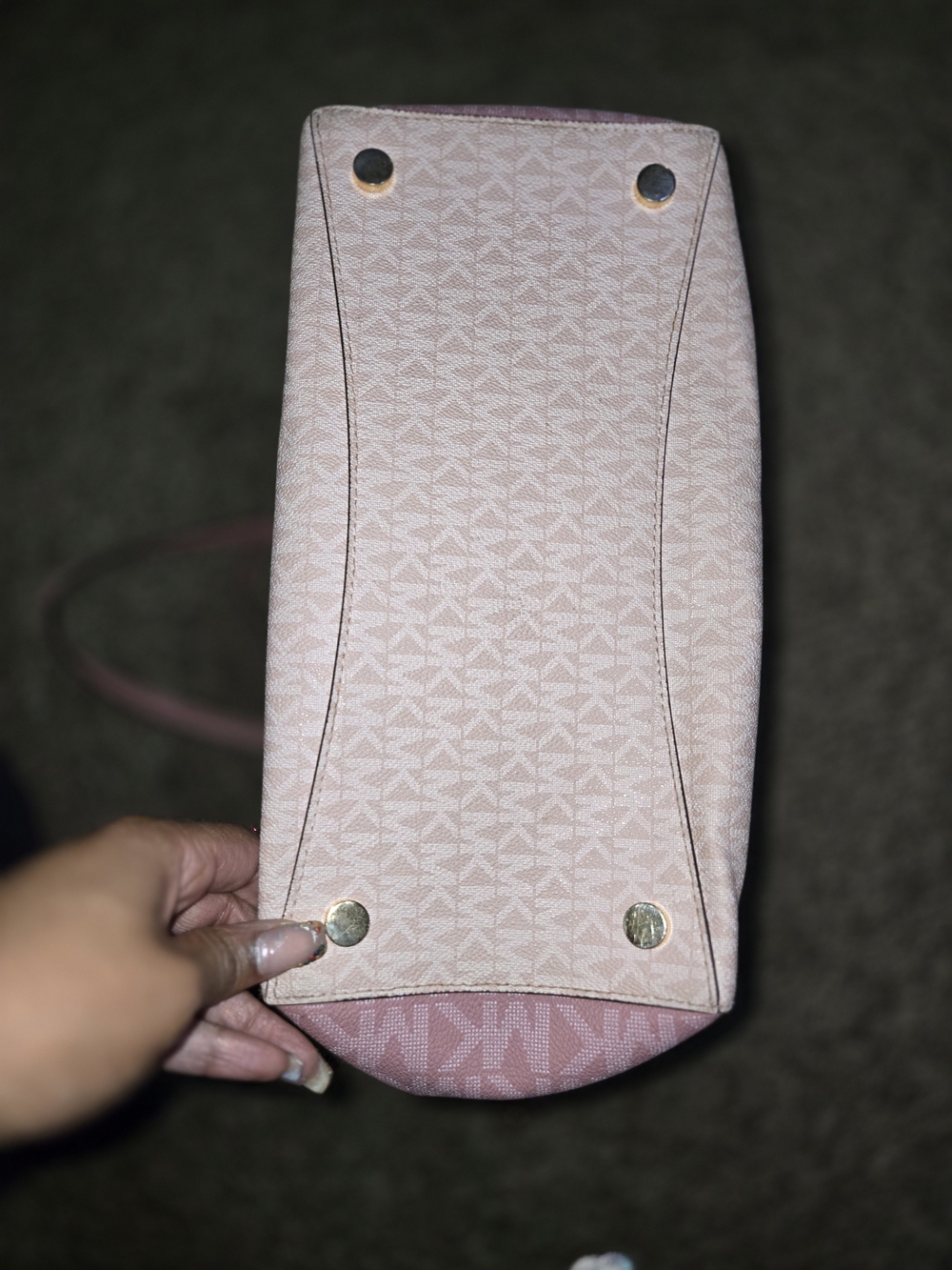 Michael Kors Pink Signature Tote Bag - Picture 4 of 6